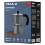 Гейзерна кавоварка ARDESTO Gemini Molise, 3 чашки AR0803AGS