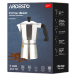 Гейзерна кавоварка ARDESTO Gemini Cremona, 6 чашок AR0806AG