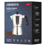 Гейзерна кавоварка ARDESTO Gemini Cremona, 9 чашок AR0809AG