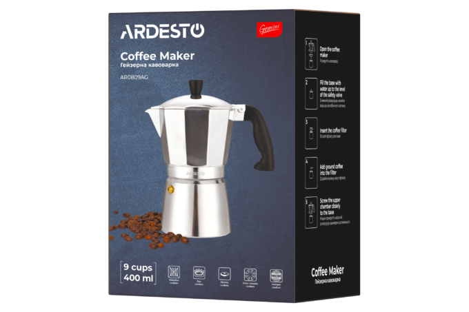 ARDESTO Coffee Maker Gemini Cremona, 9 cups AR0809AG