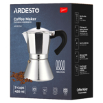 Гейзерна кавоварка ARDESTO Gemini Piemonte, 9 чашок AR0809AI