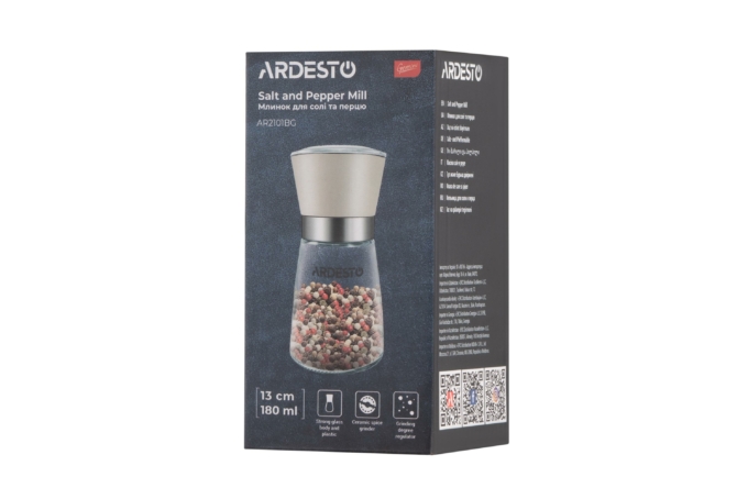 ARDESTO Salt and Pepper Mill Gemini, beige AR2101BG