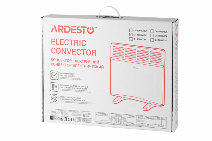 Electrical convector heater ARDESTO CH-1000MCW