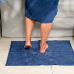 Коврик для ног махровый ARDESTO Benefit, 50х70см, темно-синий ART2457DB