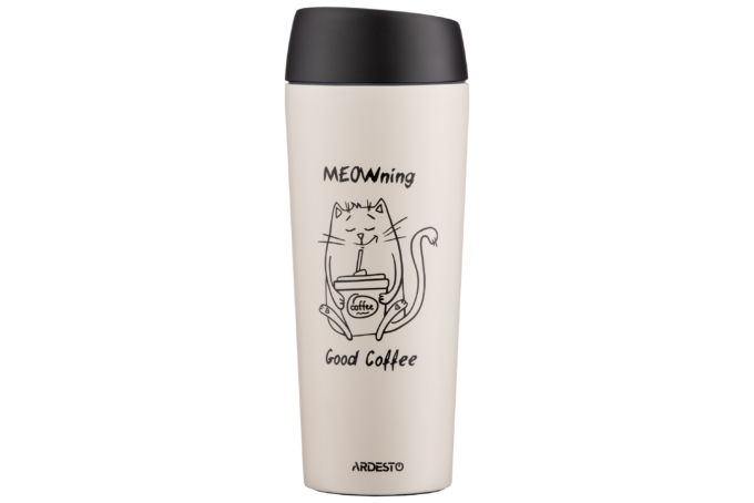 Thermal Mug ARDESTO Coffee Time Meowning 450 ml AR2645WC