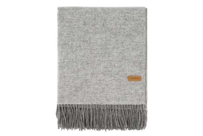 Blanket ARDESTO Doubleface, taupe with white, 140×200 cm ART0407LD