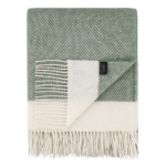 Blanket ARDESTO Leonardo Bianco, green with white, 140×200 cm ART0504LB