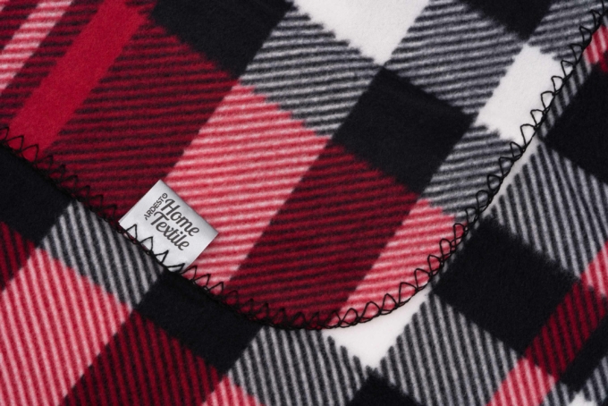 Blanket ARDESTO Fleece, red-black plaid, 130х160 cm ART0704PB