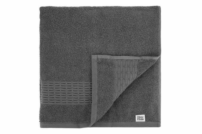 Terry Towel Set ARDESTO Lotus 2 pcs, 50х90cm, graphite ART2357MC