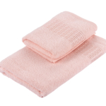 Terry Towel Set ARDESTO Lotus 2 pcs, powder ART2357PW