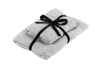 Terry Towel Set ARDESTO Holiday 2 pcs, silver ART2557SV