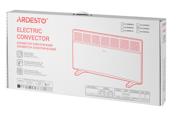 Electrical convector heater ARDESTO CH-2500MCA