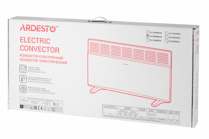 Electrical convector heater ARDESTO CH-2500MCW