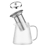 ARDESTO Teapot Gemini, 950 ml, borosilicate glass, stainless steel, AR1995GH