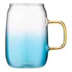 ARDESTO Borosilicate Glass Mug Set Blue Atlantic, 300 ml AR2630BA