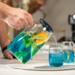 ARDESTO Borosilicate Glass Mug Set Blue Atlantic, 300 ml AR2630BA