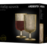 ARDESTO Glasses set Golden Moon 2 pcs, 300 ml, glass AR2630GM