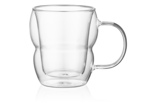 ARDESTO Borosilicate Glass Mug, 350 ml AR2635MP