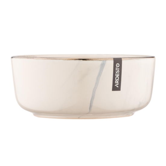 ARDESTO Salad bowl Marmo, 15.6 сm, beige, ceramics AR2916MRB