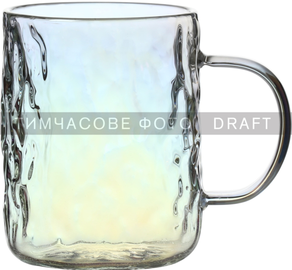 ARDESTO Set of cups Shine mix, 260ml, 4pcs, borosilicate glass, transparent, golden, grey, pearlescent AR2626GM