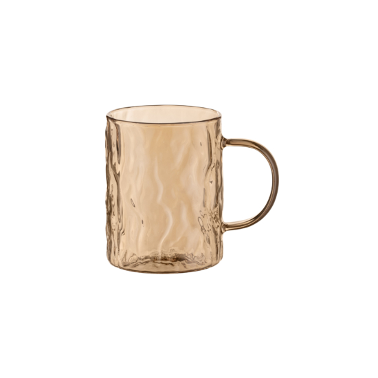 ARDESTO Set of cups Shine mix, 260ml, 4pcs, borosilicate glass, transparent, golden, grey, pearlescent AR2626GM