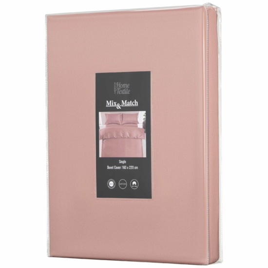 Пододеяльник ARDESTO Mix&Match Premium, 160х220см, розовый светлый ART1622DVU