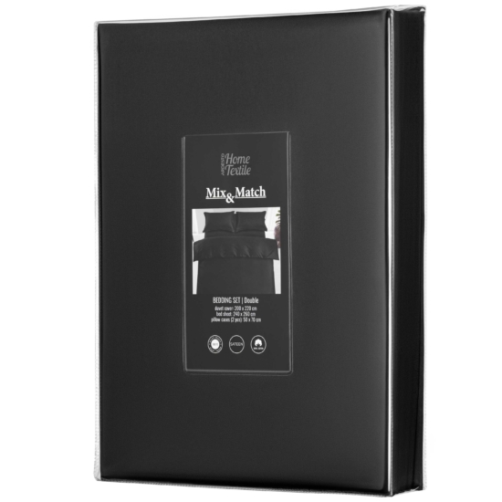 КПБ двоспальний ARDESTO Mix&Match Premium, чорний ART2022SL
