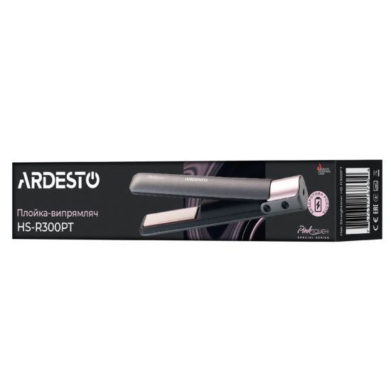 ARDESTO Hair Straightener Pink Touch HS-R300PT