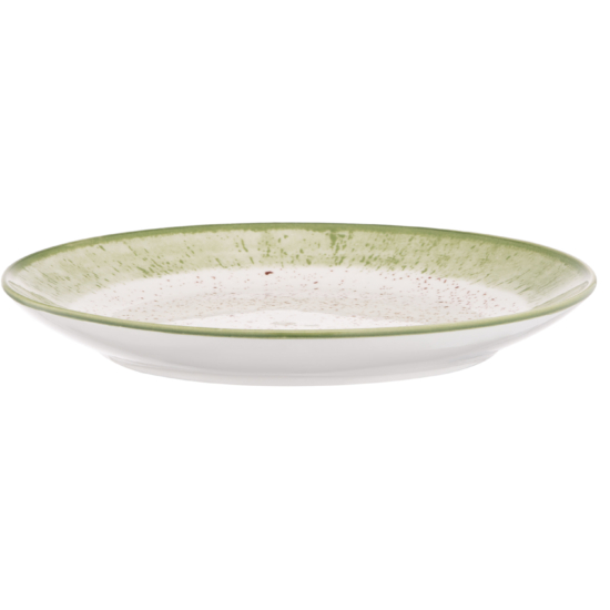 ARDESTO Dessert plate Siena, 19cm, porcelain, white-green