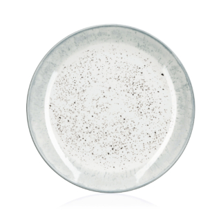 ARDESTO Dessert plate Siena, 19cm, porcelain, white-gray