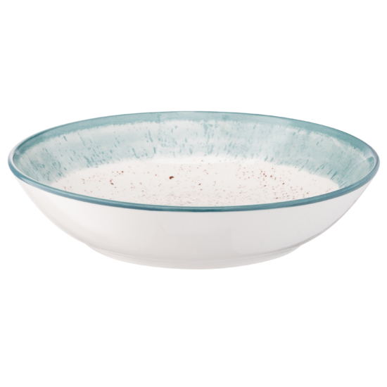 ARDESTO Soup plate Siena, 20cm, porcelain, white-blue