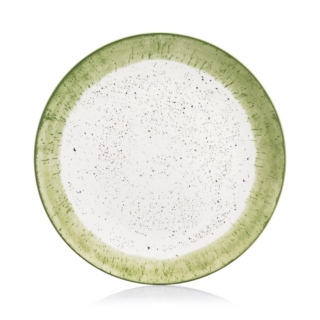 ARDESTO Dinner plate Siena, 27cm, porcelain, white-green