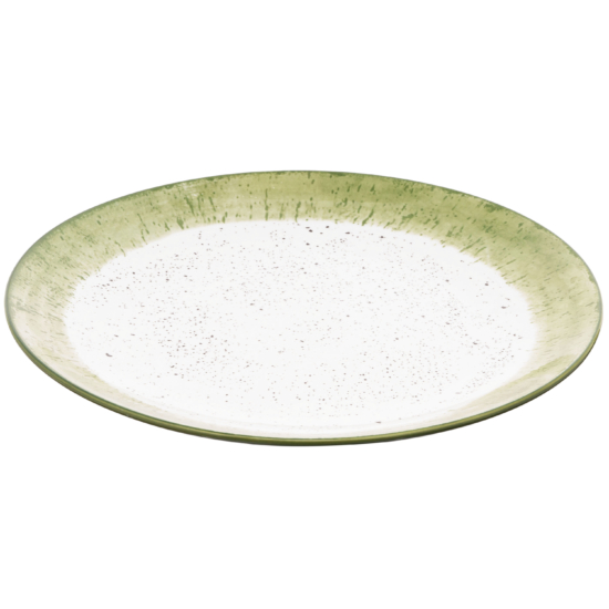 ARDESTO Dinner plate Siena, 27cm, porcelain, white-green