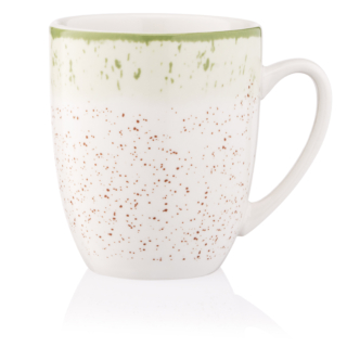 ARDESTO Mug Siena, 360ml, porcelain, white-green