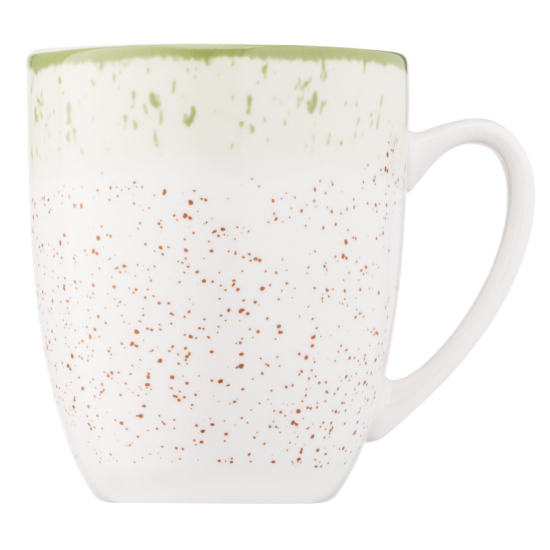 Чашка ARDESTO Siena, 360мл, фарфор, бело-зеленый