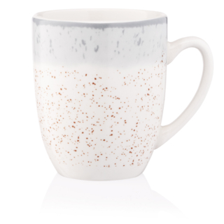 ARDESTO Mug Siena, 360ml, porcelain, white-gray