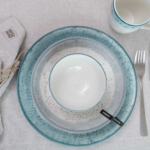 ARDESTO Bowl Siena, 11.5cm, porcelain, white-blue