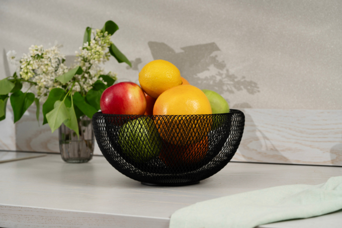 ARDESTO Basket Midori 25х25х12cm, metal, black AR0902B