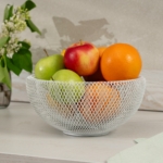 ARDESTO Basket Midori 25х25х12cm, metal, white AR0902W