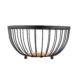 ARDESTO Basket Midori 25х25х13cm, metal, wood, black AR0904B