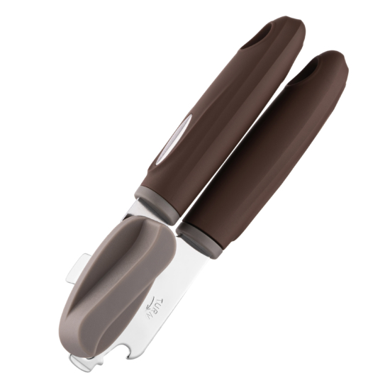 ARDESTO Can opener Gemini, 19.9cm, stainless steel, plastic, gray-brown AR2162PG