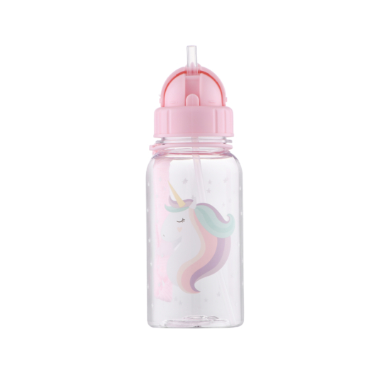 Пляшка для води дитяча ARDESTO Unicorn, 500мл, пластик, рожевий AR2280PB