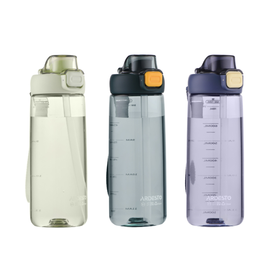 Пляшка для води ARDESTO Trip, 720мл, пластик, синій AR2272PV