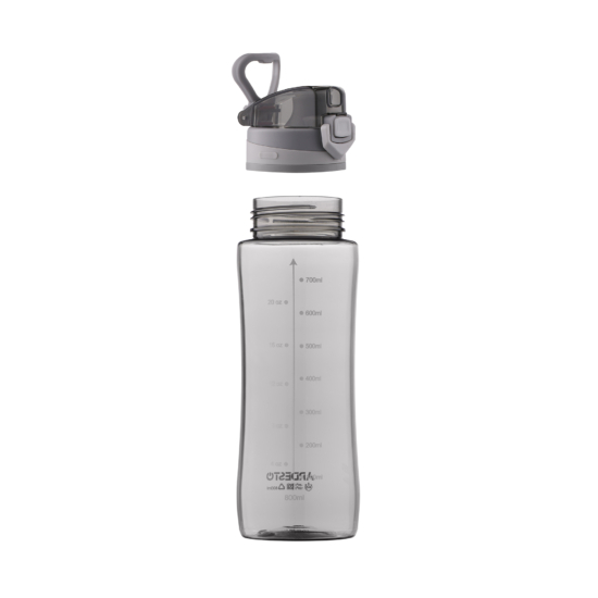 Бутылка для воды ARDESTO Purity, 800мл, пластик, серый AR2280PG