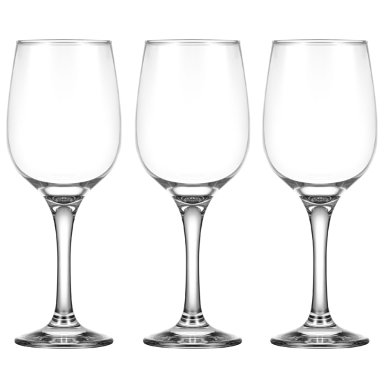 ARDESTO Wine glasses set Gloria 480ml, 3pcs, transparent AR2648GWT