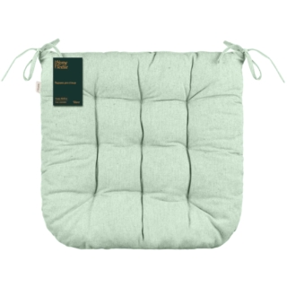 Подушка для стула ARDESTO Oliver, 40х40см, 100% хлопок, нап-ль: холоф. 50%, пп 50%, аквамарин ART02OA