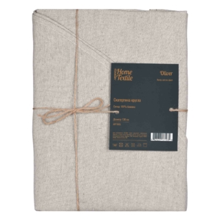 ARDESTO Tablecloth Oliver, 136cm, 100% cotton, light grey ART10OL
