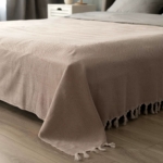 ARDESTO Summer blanket, 140х190cm, 100% cotton, beige ART0915SE