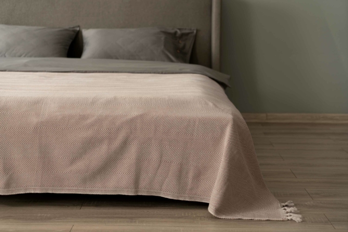 ARDESTO Summer blanket, 140х190cm, 100% cotton, beige ART0915SE