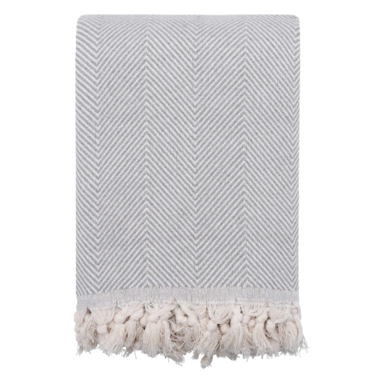 ARDESTO Summer blanket, 190х220cm, 100% cotton, grey ART0920SG